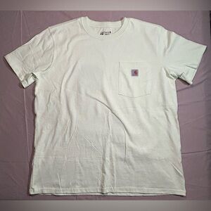 Carhartt Boy’s XL (16-18) Loose Fit Bright Yellow Green 100% Cotton T-shirt